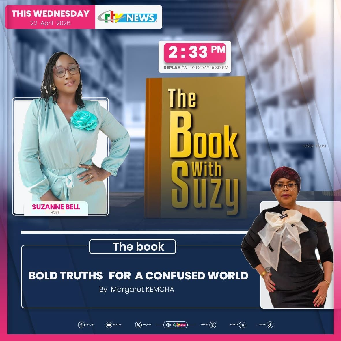 CRTV News — The Book With Suzy: Bold Truths for a Confused World by Margaret Kemcha